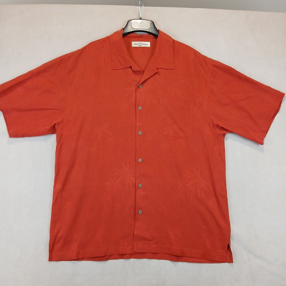 Tommy Bahama XL Mens Shirt Hawaiian Camp Floral 24x30 FLAW